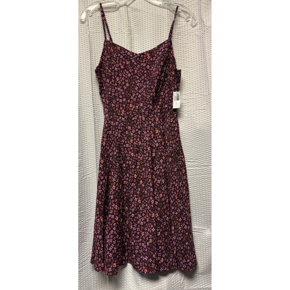 Old Navy Women's Fit and Flare Dress Floral Print Adjustable Spaghetti Straps SP